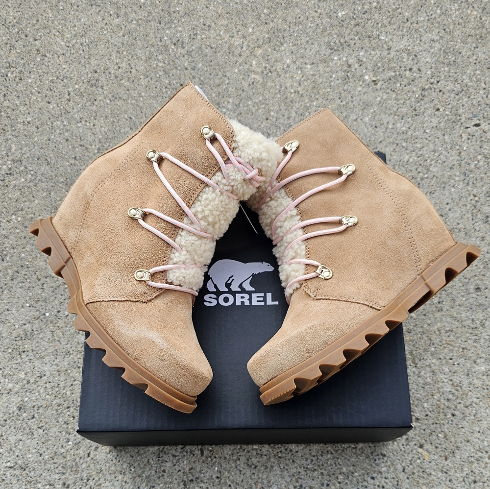 Sorel  leather waterproof wedge insulated boots women's size 9 & 11 - Picture 12 of 13